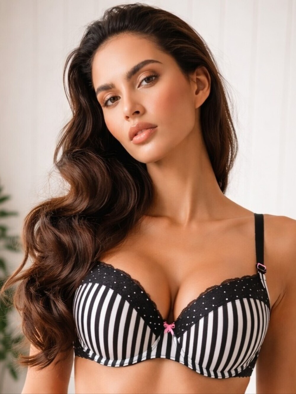 La Senza HELLO SUGAR Striped with Jewels Push up Bra